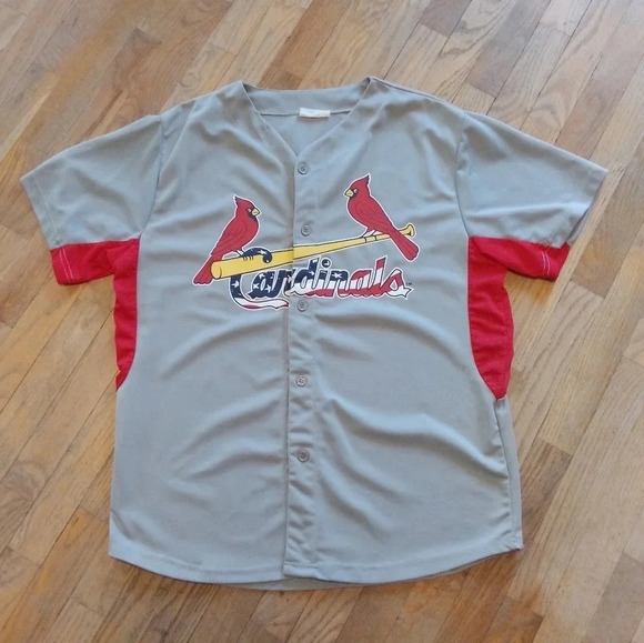 St Louis Cardinals Jersey - USA Flag Gray Men's Size XL - Picture 1 of 8